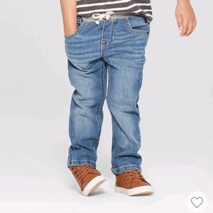 Toddler Boys Pull On Straight Fit Jeans (7,8)